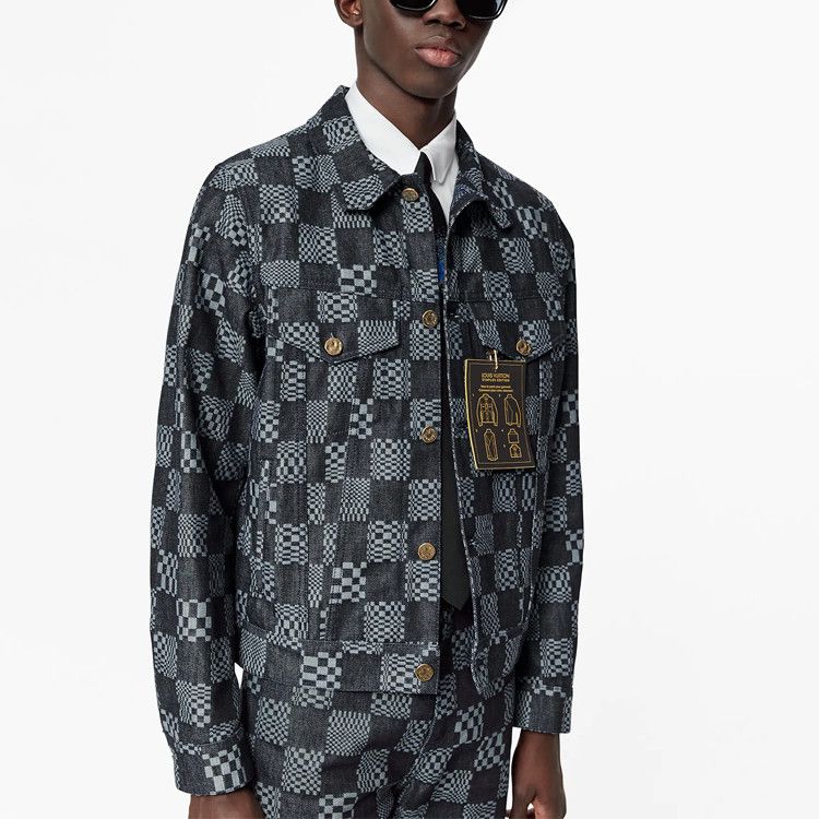 Louis Vuitton Louis Vuitton Checkerboard Denim Jacket Size M Size US M / EU 48-50 / 2 - 8 Thumbnail