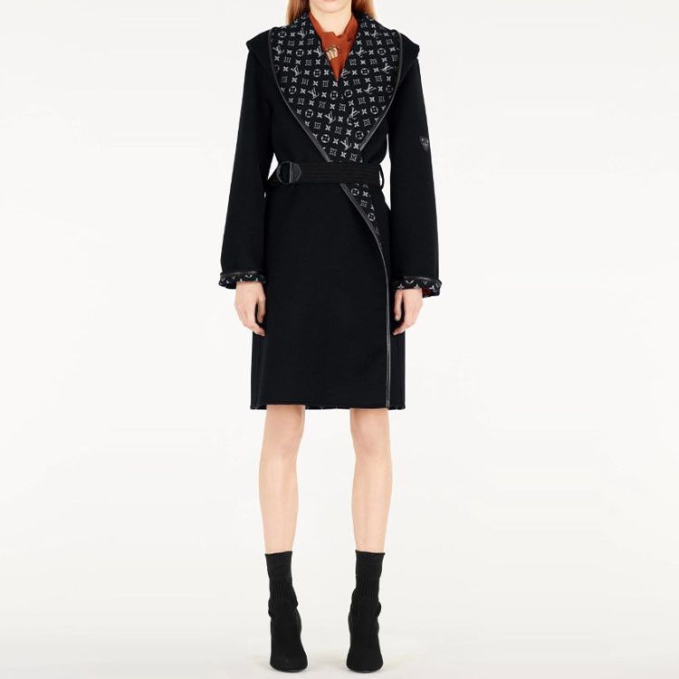 Louis Vuitton Louis Vuitton Monogram Hooded Wool Coat Size 38 Size XS / US 0-2 / IT 36-38 - 9 Thumbnail