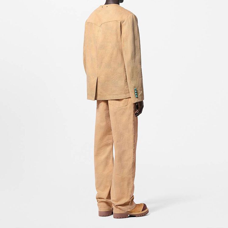 Louis Vuitton Louis Vuitton x Timberland Damier Collarless Jacket Size 48 Size US M / EU 48-50 / 2 - 8 Thumbnail