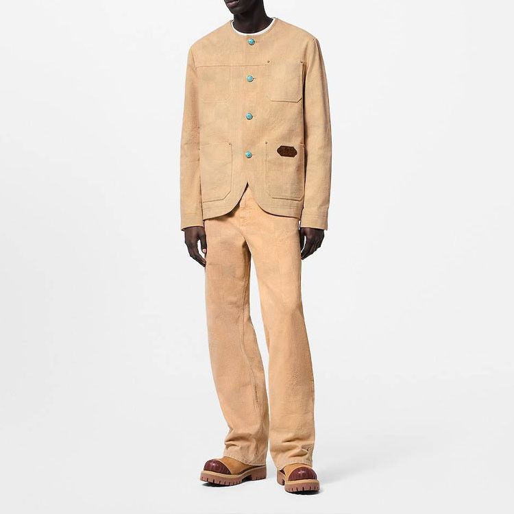 Louis Vuitton Louis Vuitton x Timberland Damier Collarless Jacket Size 48 Size US M / EU 48-50 / 2 - 7 Thumbnail
