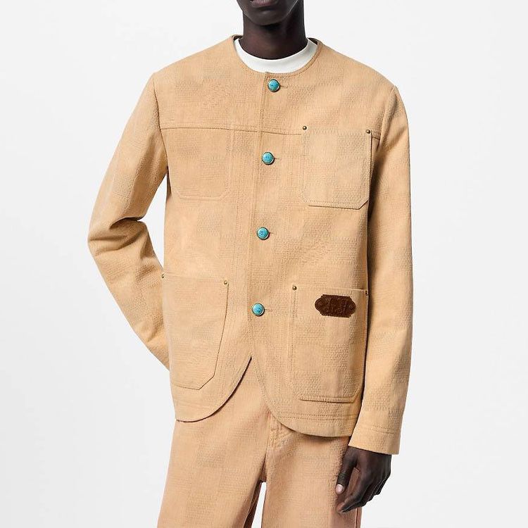 Louis Vuitton Louis Vuitton x Timberland Damier Collarless Jacket Size 48 Size US M / EU 48-50 / 2 - 6 Thumbnail