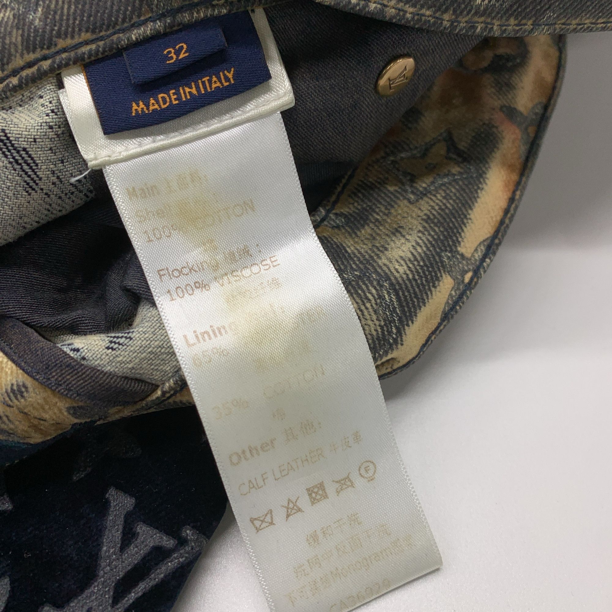 Louis Vuitton Louis Vuitton Monogram Bleach Effect Denim Jeans Size 32 Size US 32 / EU 48 - 5 Thumbnail