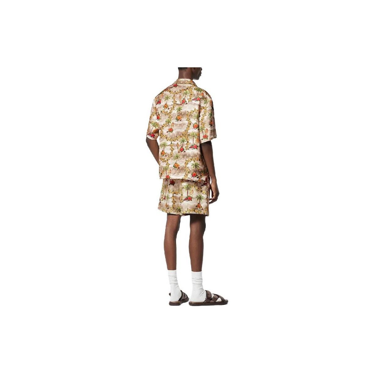 Louis Vuitton Louis Vuitton Tropical Print Short Sleeve Shirt Size L Size US L / EU 52-54 / 3 - 7 Thumbnail
