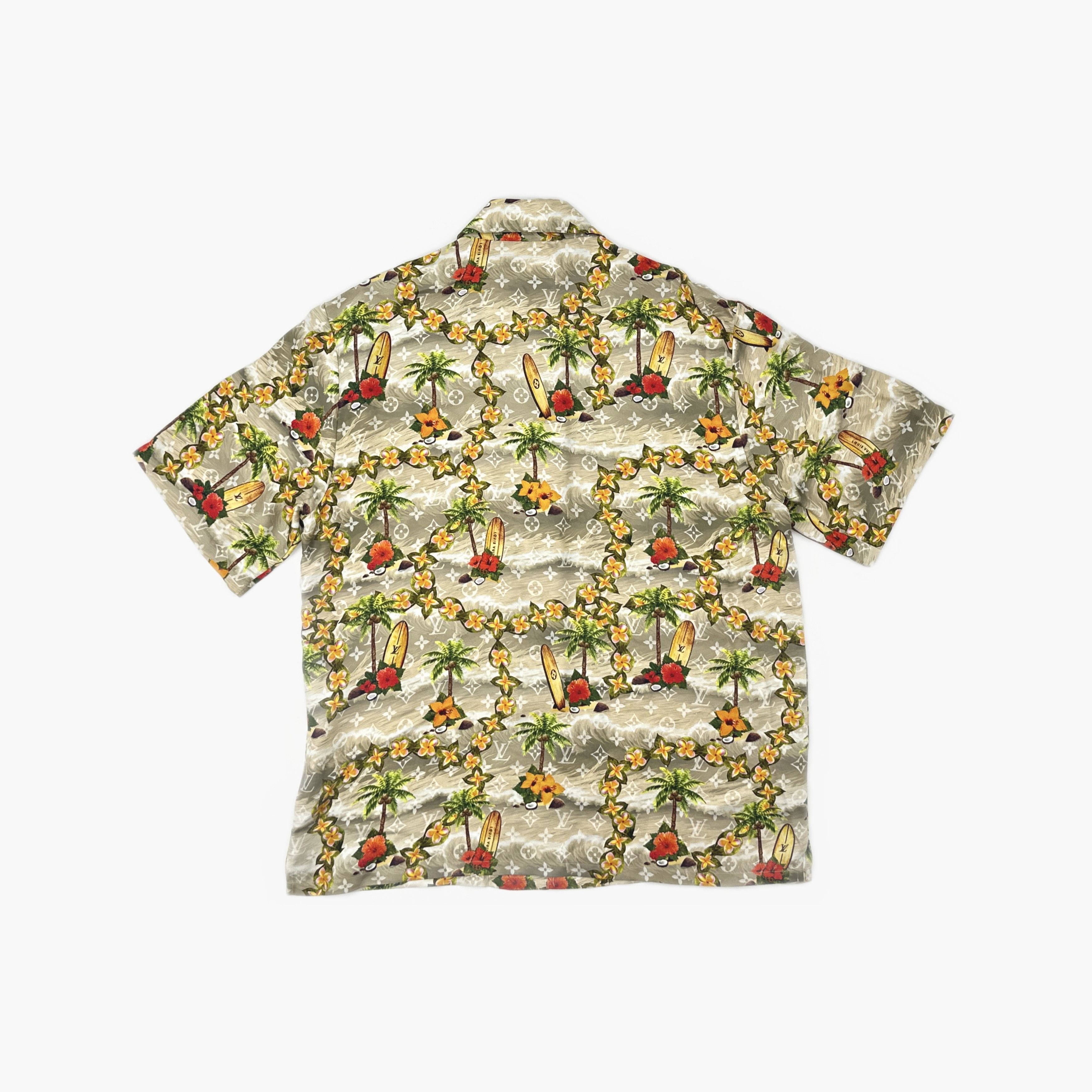 Louis Vuitton Louis Vuitton Tropical Print Short Sleeve Shirt Size L Size US L / EU 52-54 / 3 - 2 Thumbnail