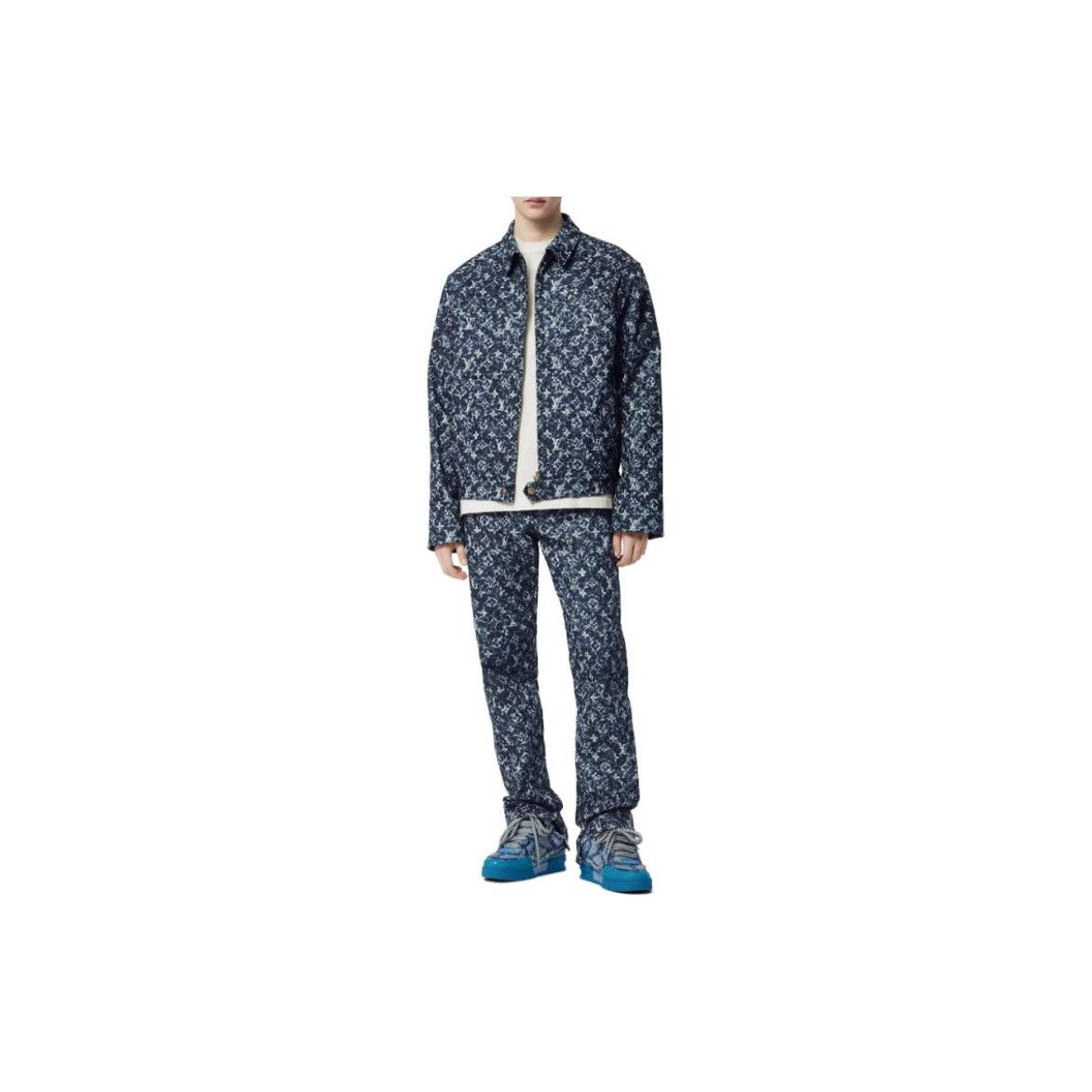Louis Vuitton Louis Vuitton Monogram Denim Jacket Blue Size 50 Size US M / EU 48-50 / 2 - 9 Thumbnail