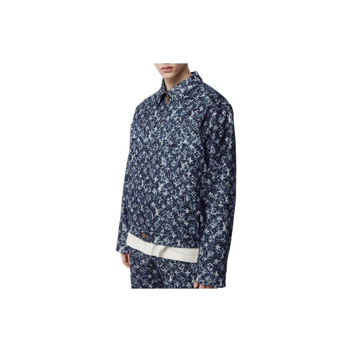 Louis Vuitton Louis Vuitton Monogram Denim Jacket Blue Size 50 Size US M / EU 48-50 / 2 - 11 Thumbnail