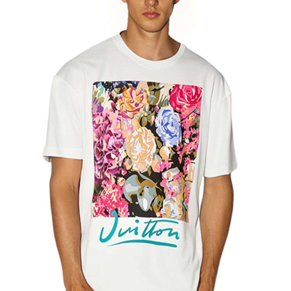 Louis Vuitton Louis Vuitton Floral Print T-Shirt XS Size US XS / EU 42 / 0 - 7 Thumbnail
