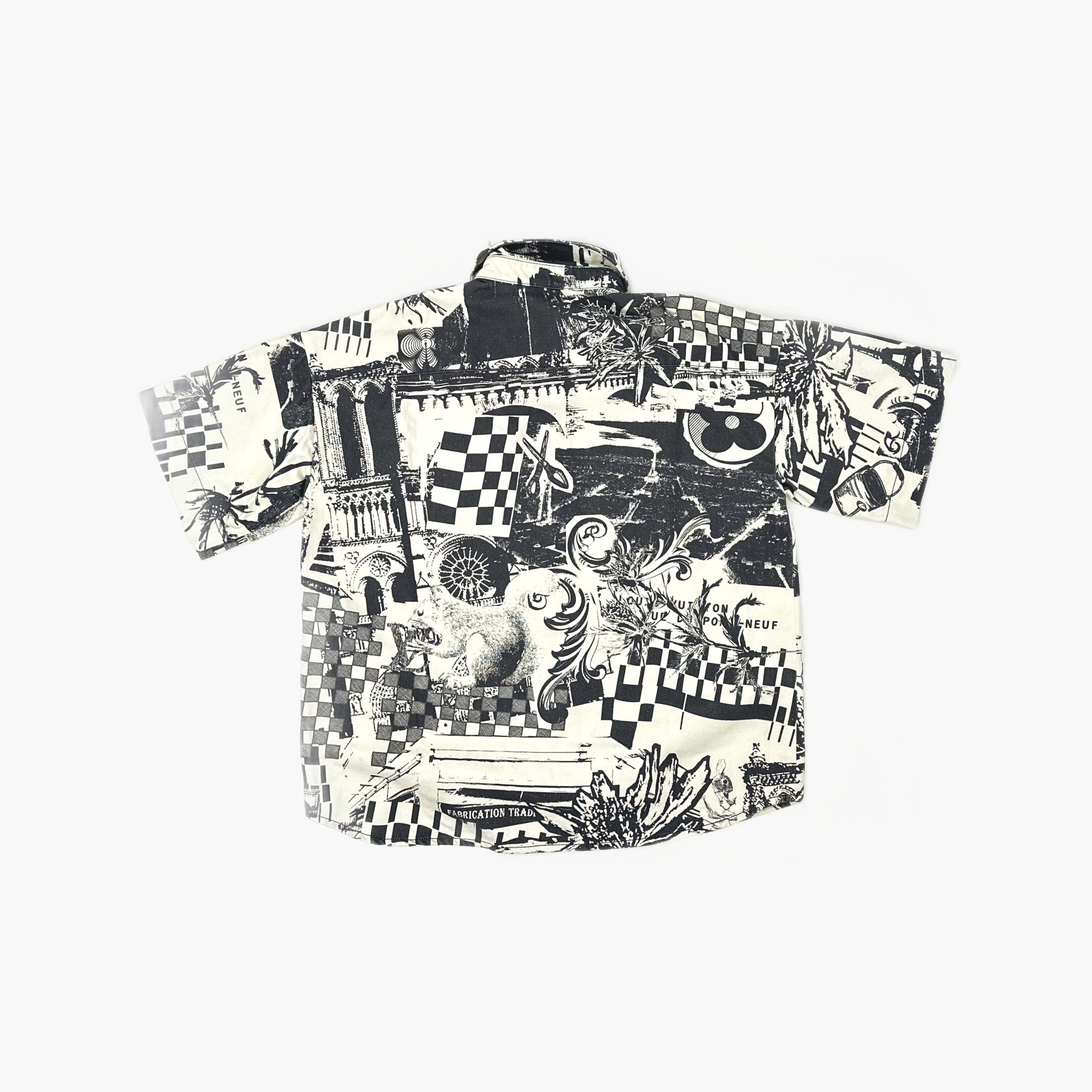 Louis Vuitton Louis Vuitton Graphic Print Button Up Shirt Size L Size US L / EU 52-54 / 3 - 2 Thumbnail