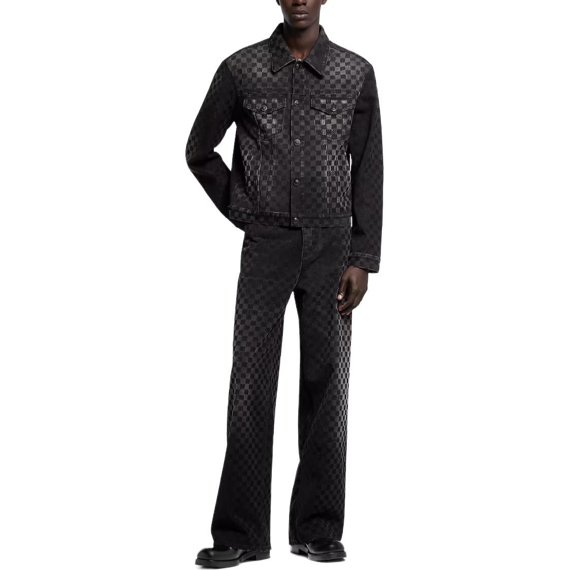 Louis Vuitton Louis Vuitton Damier Check Denim Jacket Size M Size US M / EU 48-50 / 2 - 9 Thumbnail