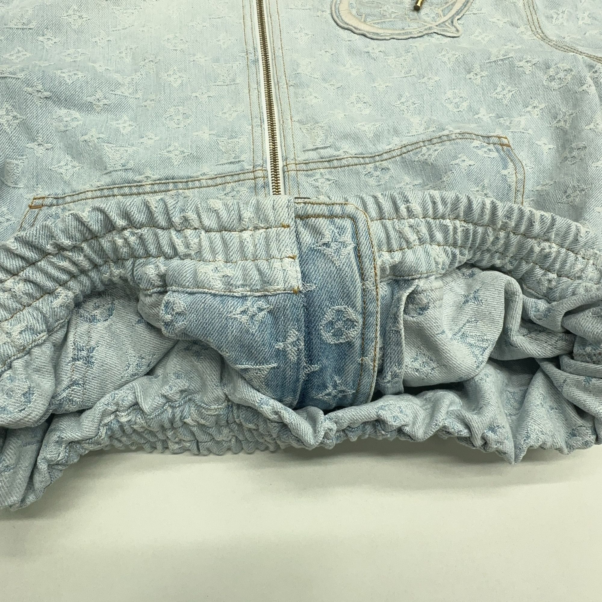 Louis Vuitton Louis Vuitton x NBA Monogram Denim Hoodie Jacket M Size US M / EU 48-50 / 2 - 6 Thumbnail