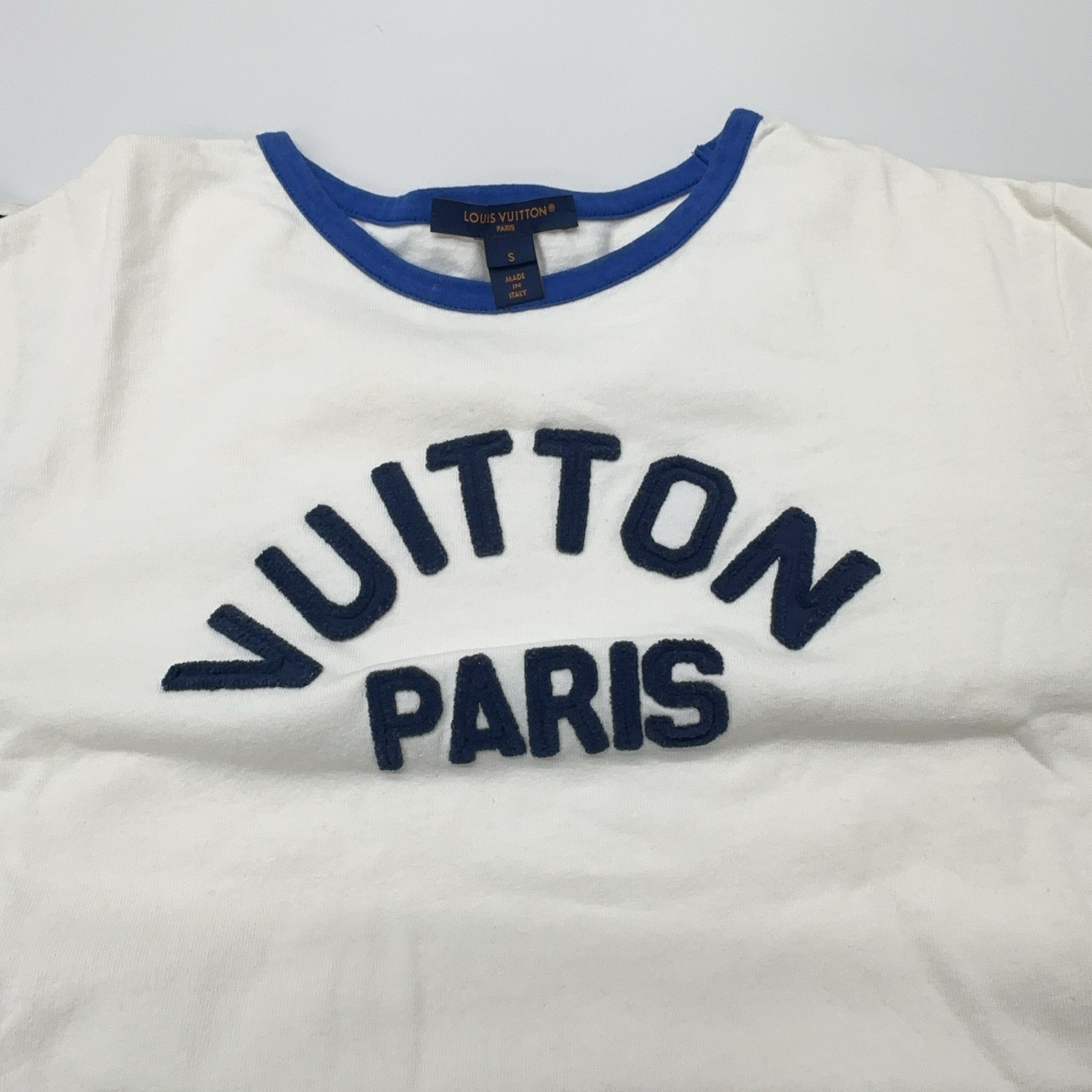 Louis Vuitton Louis Vuitton Flocked Logo Striped T-Shirt Size S Size S / US 4 / IT 40 - 6 Thumbnail