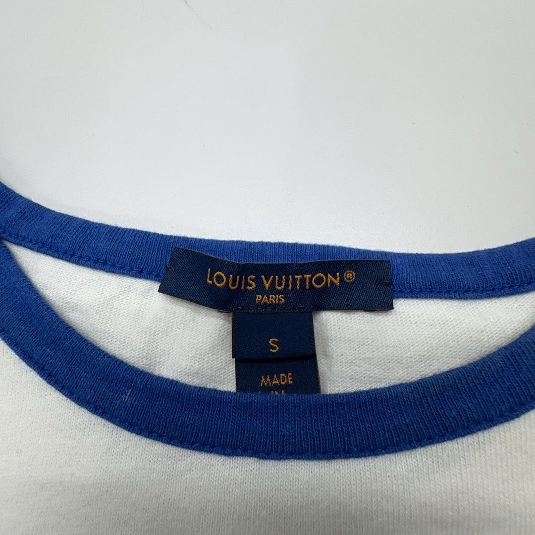 Louis Vuitton Louis Vuitton Flocked Logo Striped T-Shirt Size S Size S / US 4 / IT 40 - 3 Thumbnail