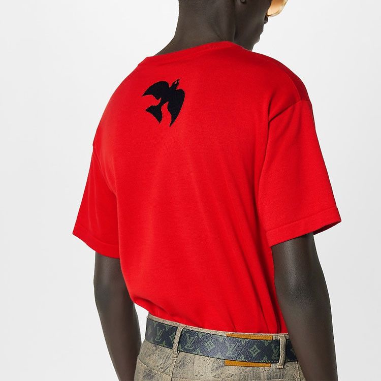 Louis Vuitton Louis Vuitton Logo T-Shirt Red Size M Size US M / EU 48-50 / 2 - 9 Thumbnail