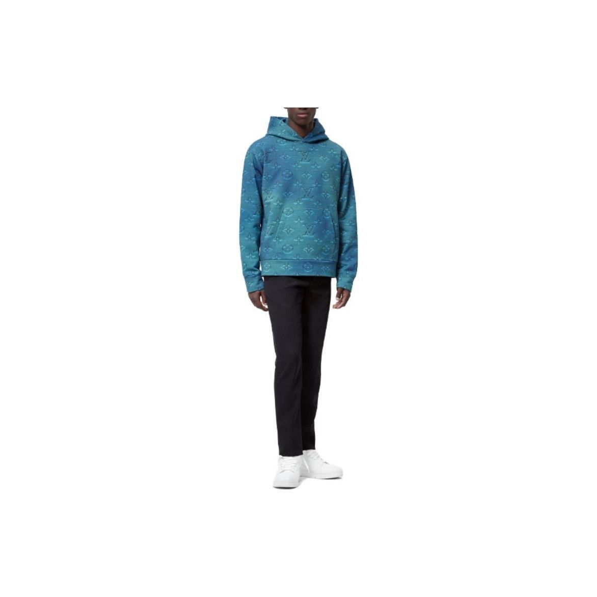 Louis Vuitton Louis Vuitton Allover Monogram Hoodie Size L Size US L / EU 52-54 / 3 - 7 Thumbnail