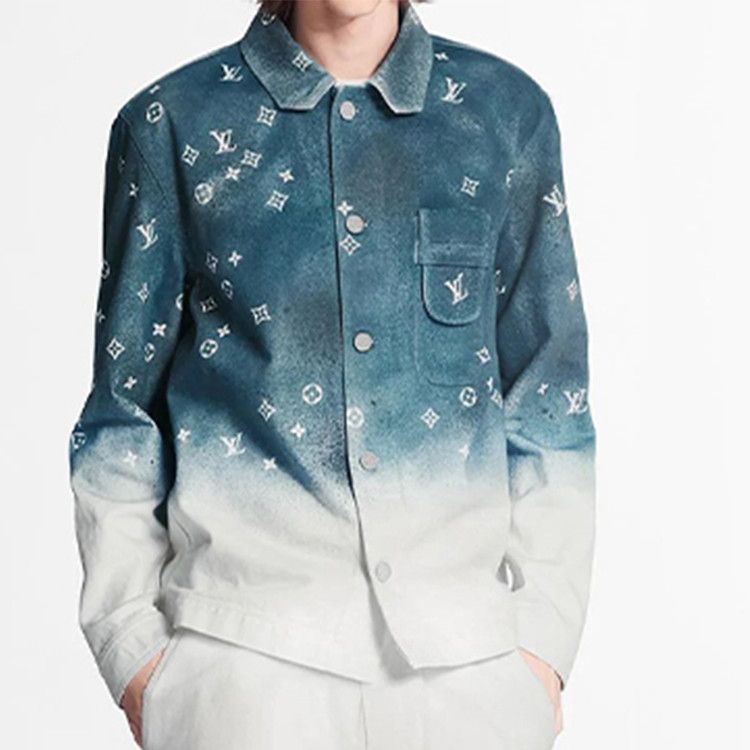 Louis Vuitton Louis Vuitton Monogram Gradient Denim Shirt Size S Size US S / EU 44-46 / 1 - 11 Thumbnail