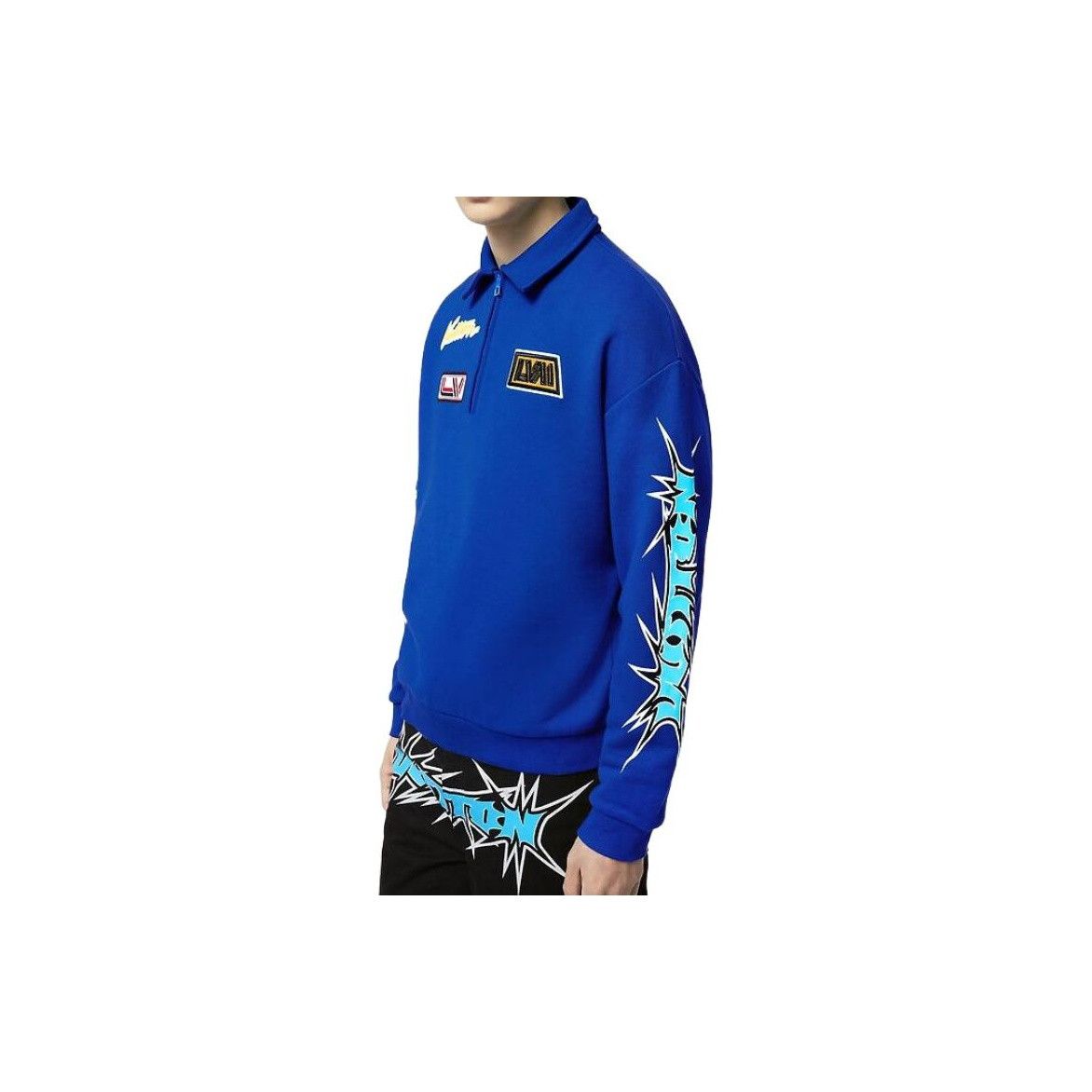 Louis Vuitton Louis Vuitton Graphic Logo Half-Zip Sweatshirt XL Size US XL / EU 56 / 4 - 15 Thumbnail