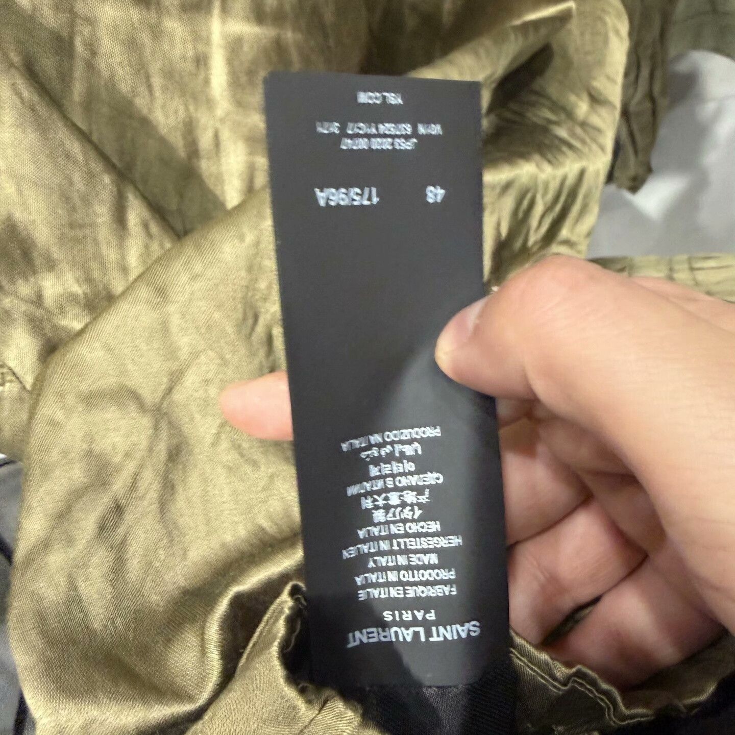 Saint Laurent Paris Saint Laurent Metallic Light Jacket Size M Size US M / EU 48-50 / 2 - 4 Thumbnail