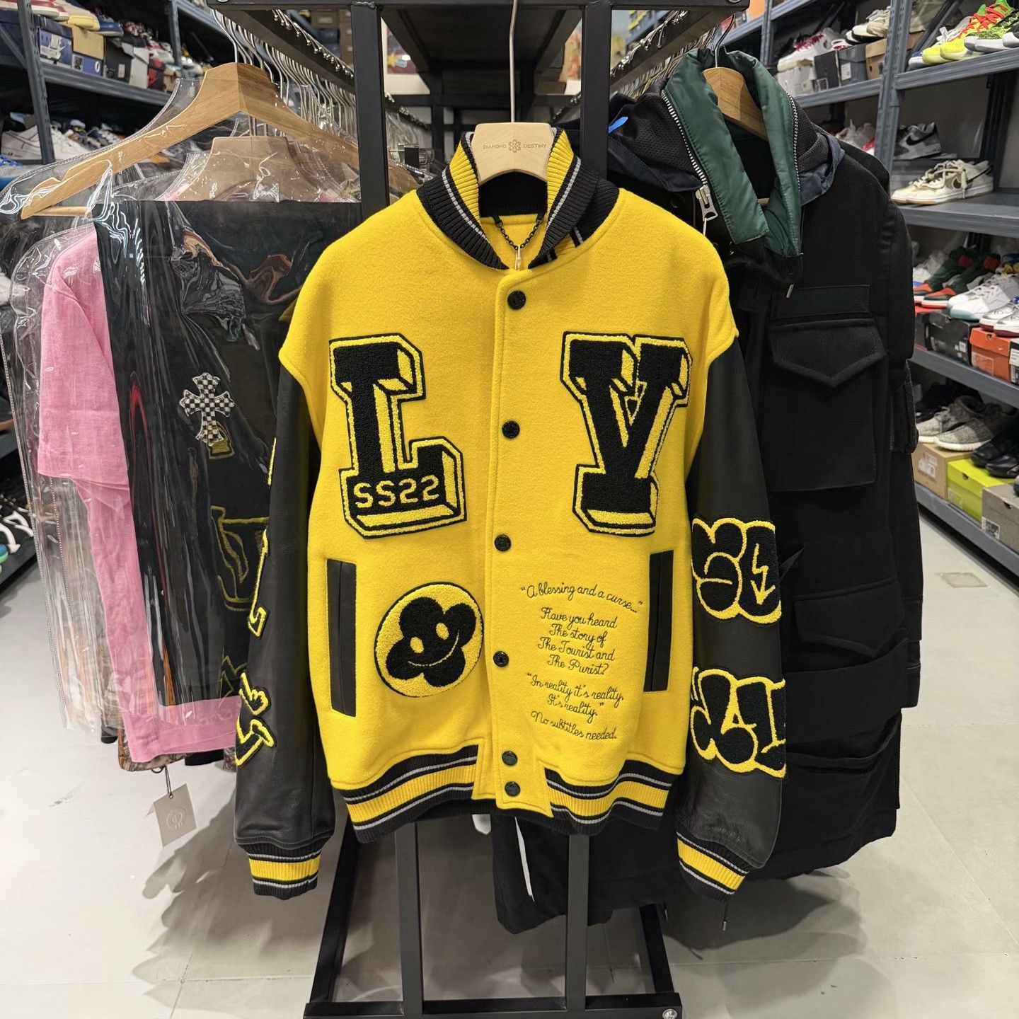 Louis Vuitton Louis Vuitton SS22 Amen Break Varsity Jacket Size 48 Size US M / EU 48-50 / 2 - 2 Thumbnail