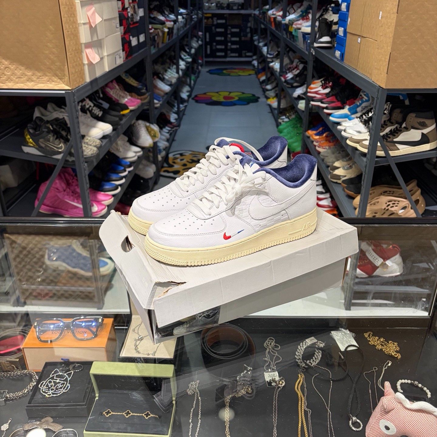 Kith × Nike Kith x Nike Air Force 1 Paris Sneakers Size 9.5 Size US 9.5 / EU 42-43 - 2 Thumbnail