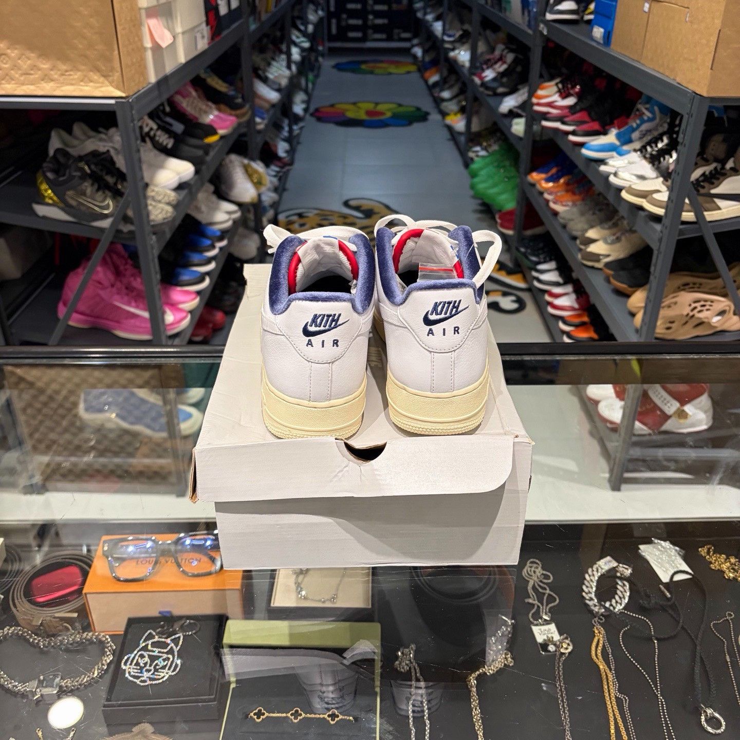 Kith × Nike Kith x Nike Air Force 1 Paris Sneakers Size 9.5 Size US 9.5 / EU 42-43 - 4 Thumbnail