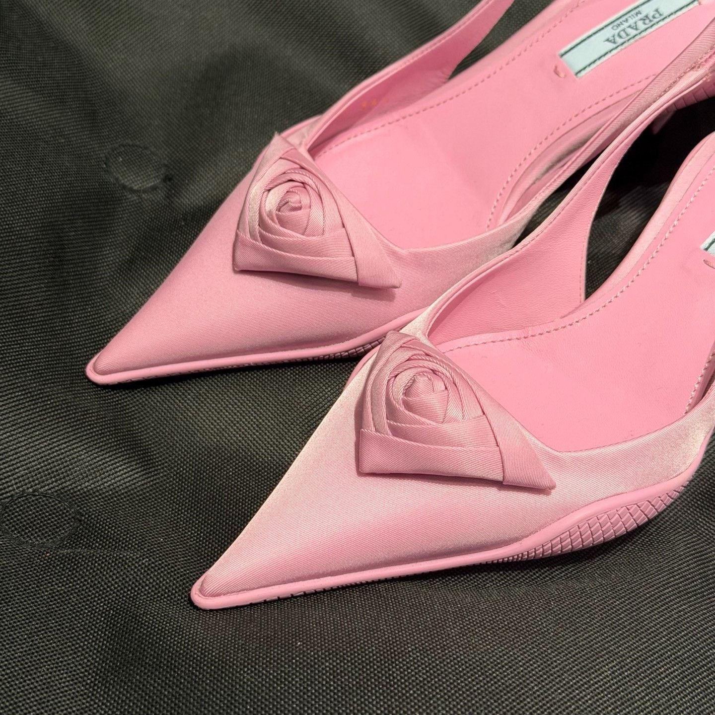 Prada Prada Rose Kitten Heels Size 34.5 Size US 4.5 / IT 34.5 - 10 Thumbnail