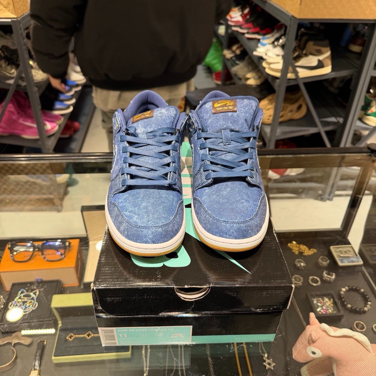 Nike Nike SB Dunk Low Rivals Pack Denim Sneakers Size 11 Size US 11 / EU 44 - 3 Thumbnail