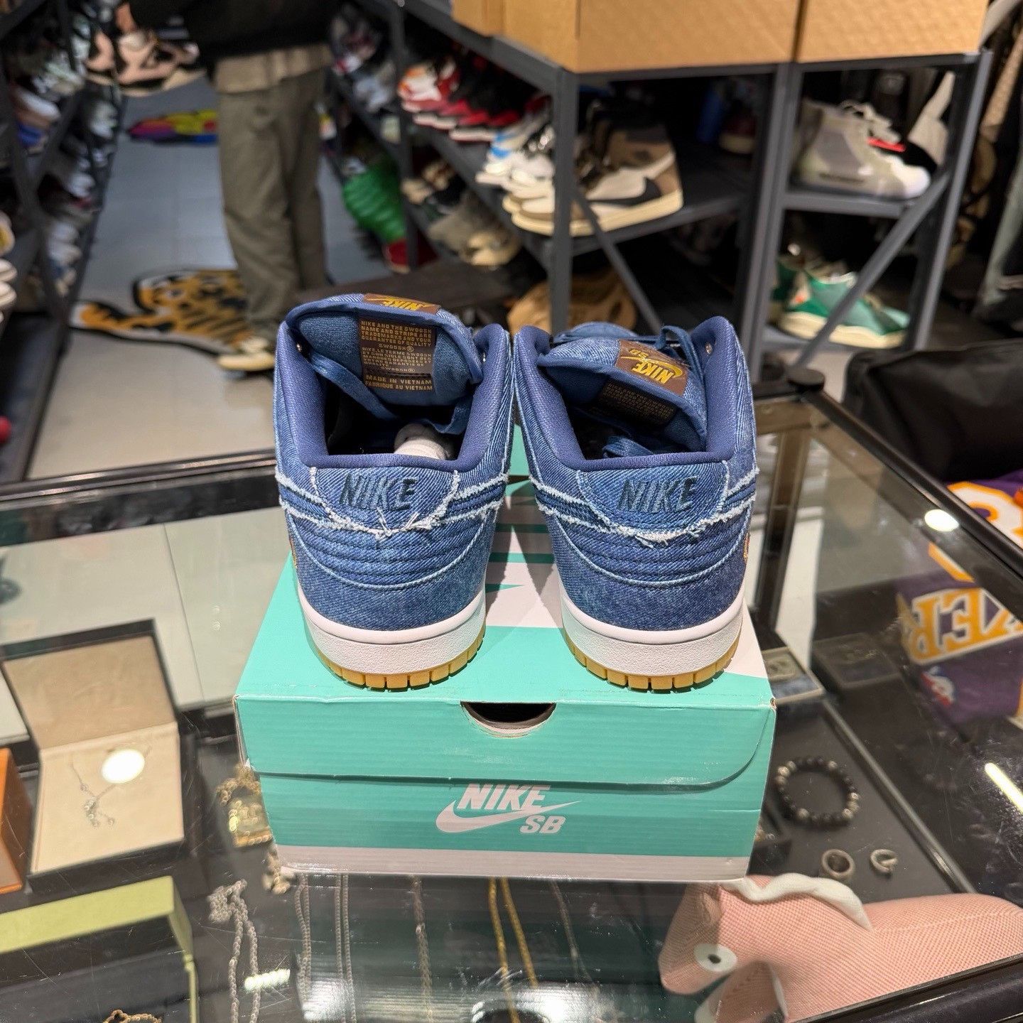 Nike Nike SB Dunk Low Rivals Pack Denim Sneakers Size 11 Size US 11 / EU 44 - 4 Thumbnail