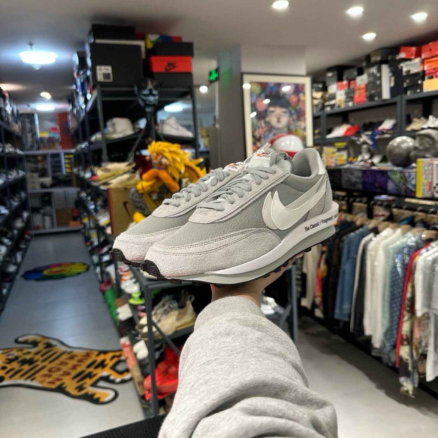 Nike Nike x Fragment x Sacai LDWaffle Grey Size 13 Size US 13 / EU 46 - 2 Thumbnail