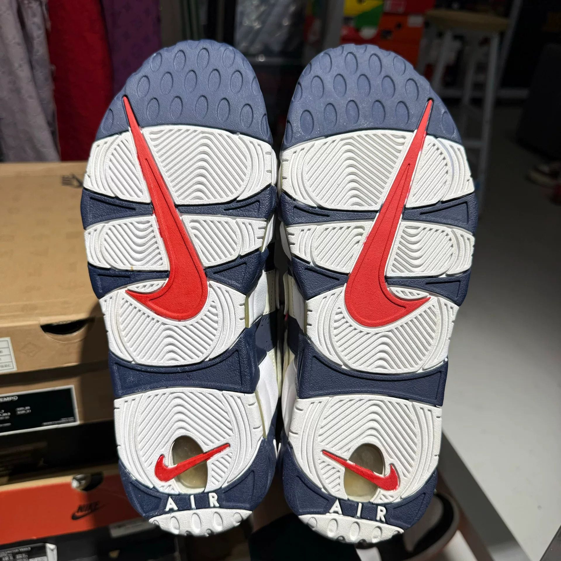 Nike Nike Air More Uptempo Olympics Navy Hi-Top Sneakers US 8 Size US 8 / EU 41 - 5 Thumbnail