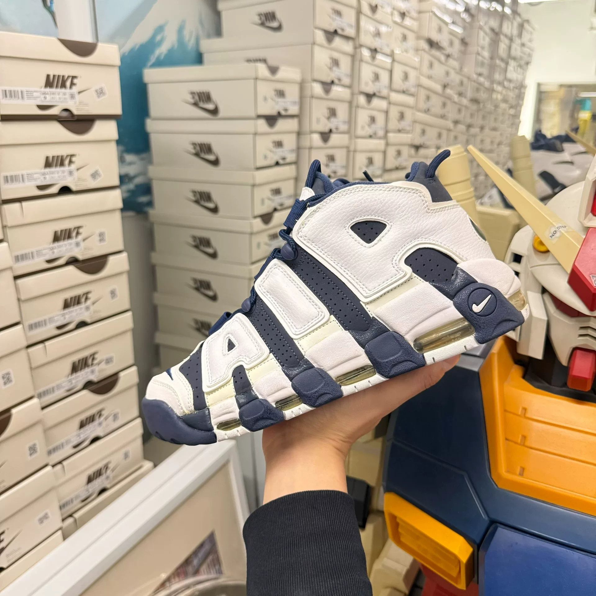 Nike Nike Air More Uptempo Olympics Navy Hi-Top Sneakers US 8 Size US 8 / EU 41 - 3 Thumbnail