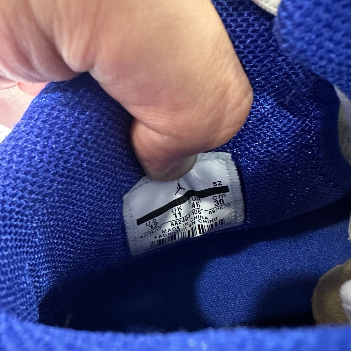 Nike Nike Air Jordan 18 Retro Sport Royal Size 12 Size US 12 / EU 45 - 7 Thumbnail