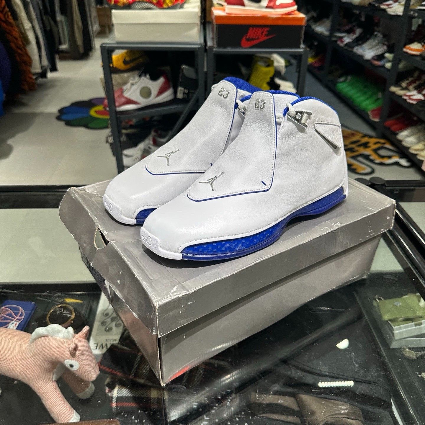 Nike Nike Air Jordan 18 Retro Sport Royal Size 12 Size US 12 / EU 45 - 2 Thumbnail