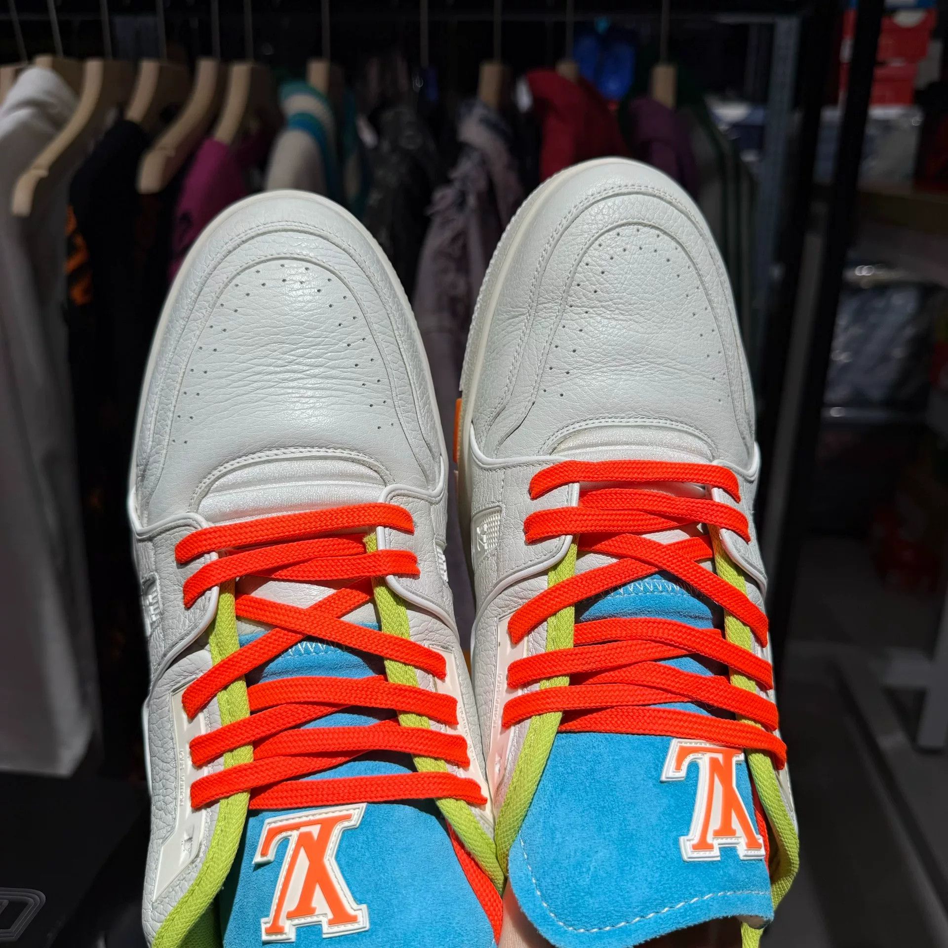 Louis Vuitton Louis Vuitton LV Trainer Upcycled Sneakers Size 13 Size US 13 / EU 46 - 9 Thumbnail