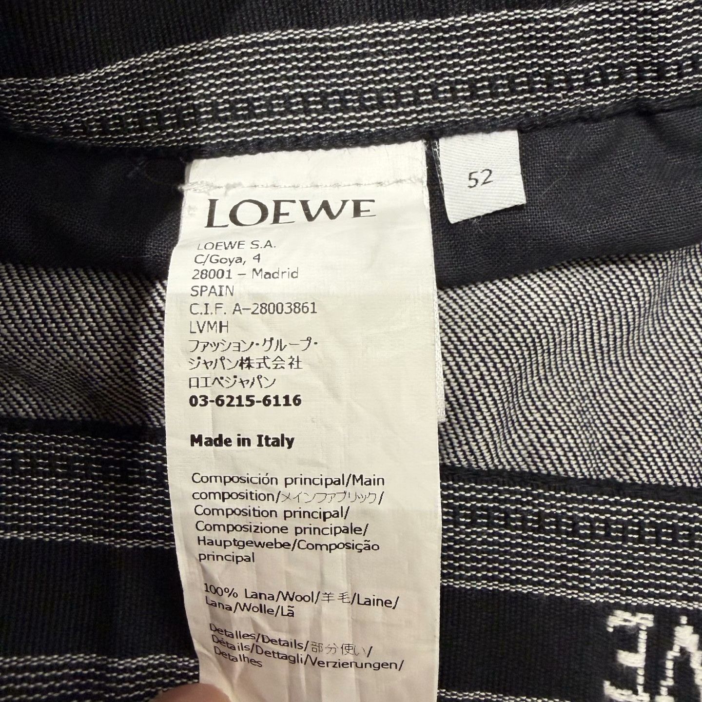 Loewe Loewe Wool Casual Pants Size 36 Size US 36 / EU 52 - 4 Thumbnail