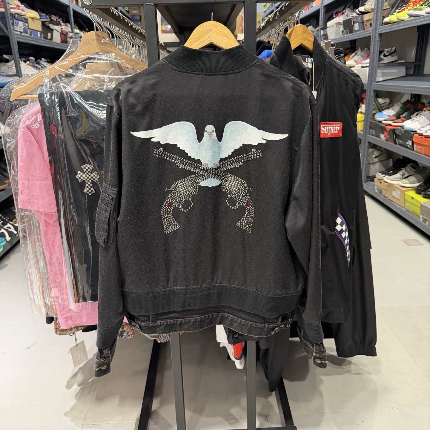 3.PARADIS × roarguns Roarguns x 3.PARADIS Rhinestone Bomber Jacket Size L Size US L / EU 52-54 / 3 - 3 Thumbnail