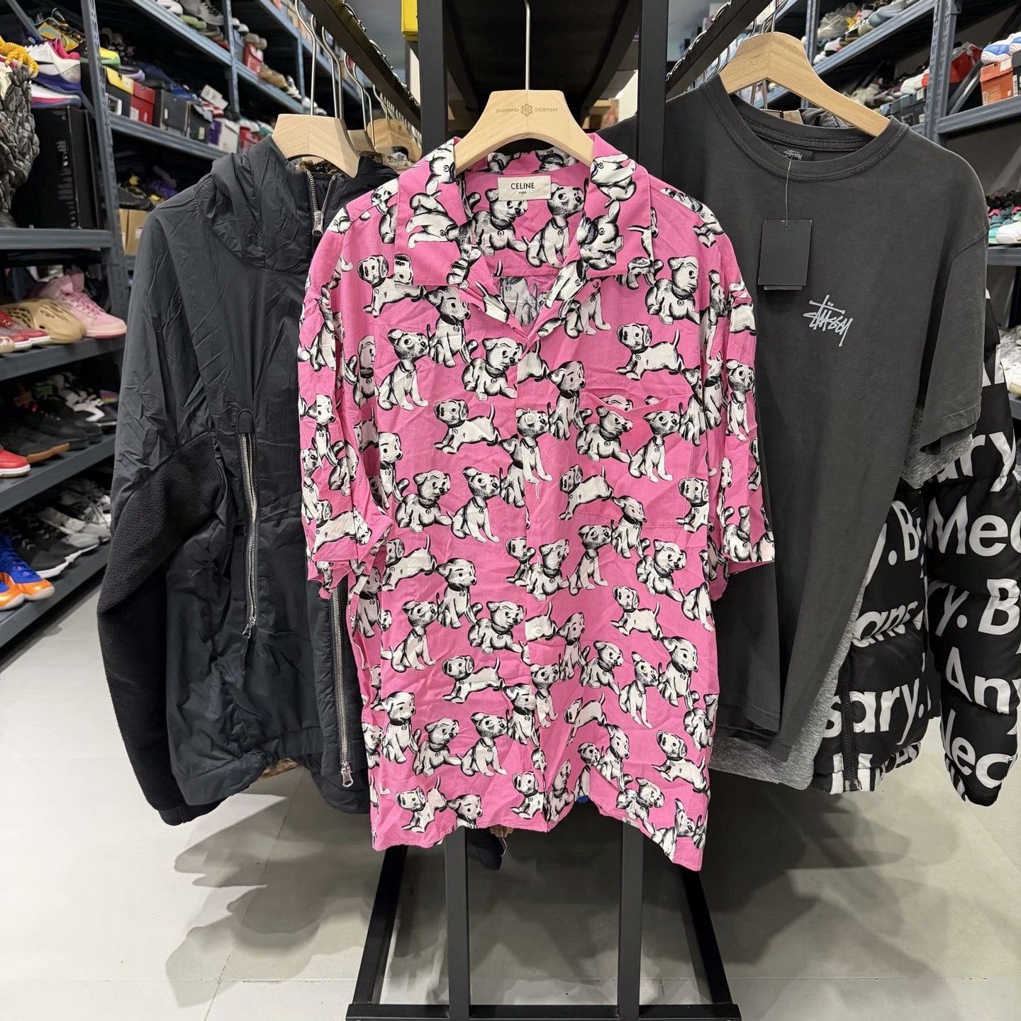 Celine Celine Pink Dog Print Button Up Size 38 Size S / US 4 / IT 40 - 2 Thumbnail