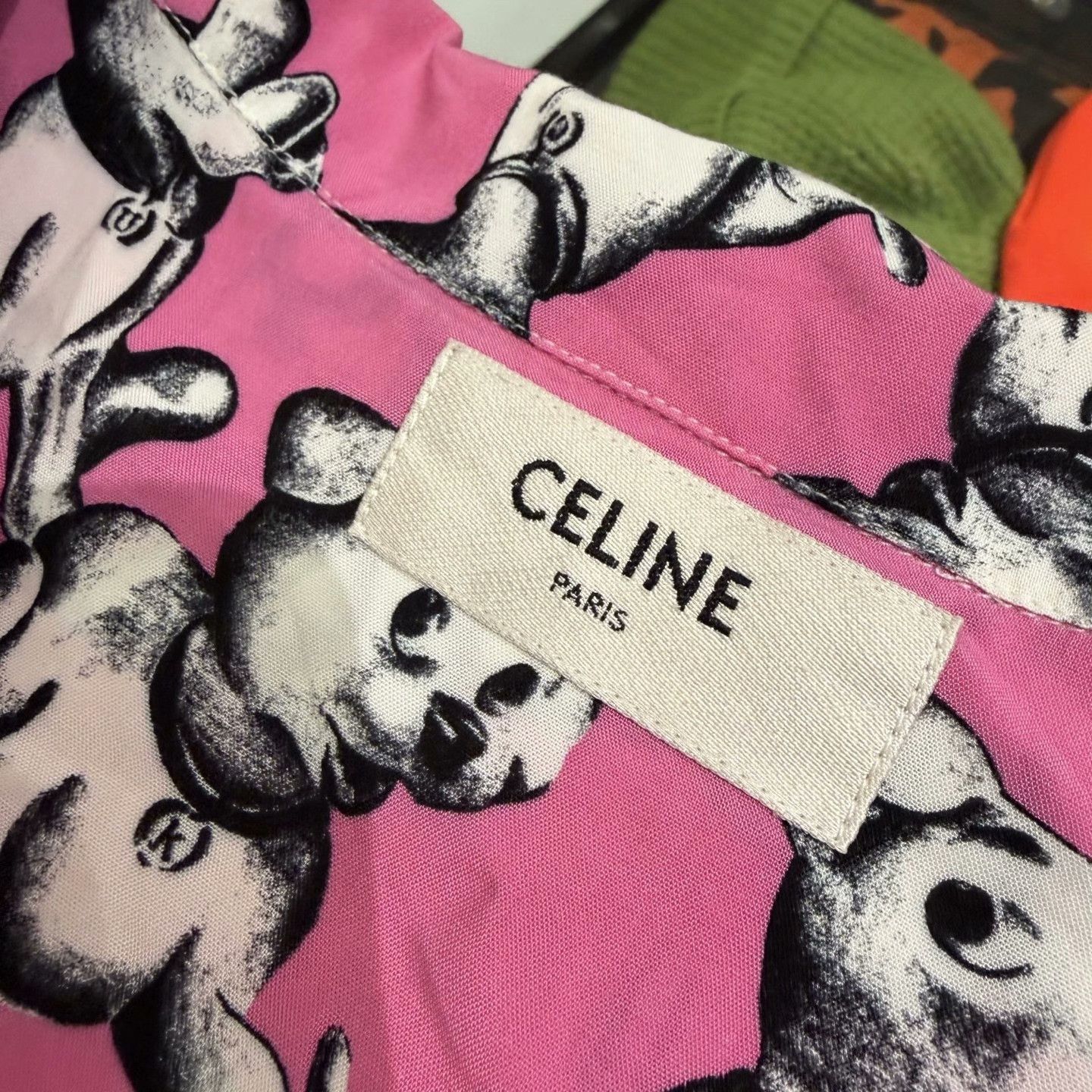 Celine Celine Pink Dog Print Button Up Size 38 Size S / US 4 / IT 40 - 5 Thumbnail