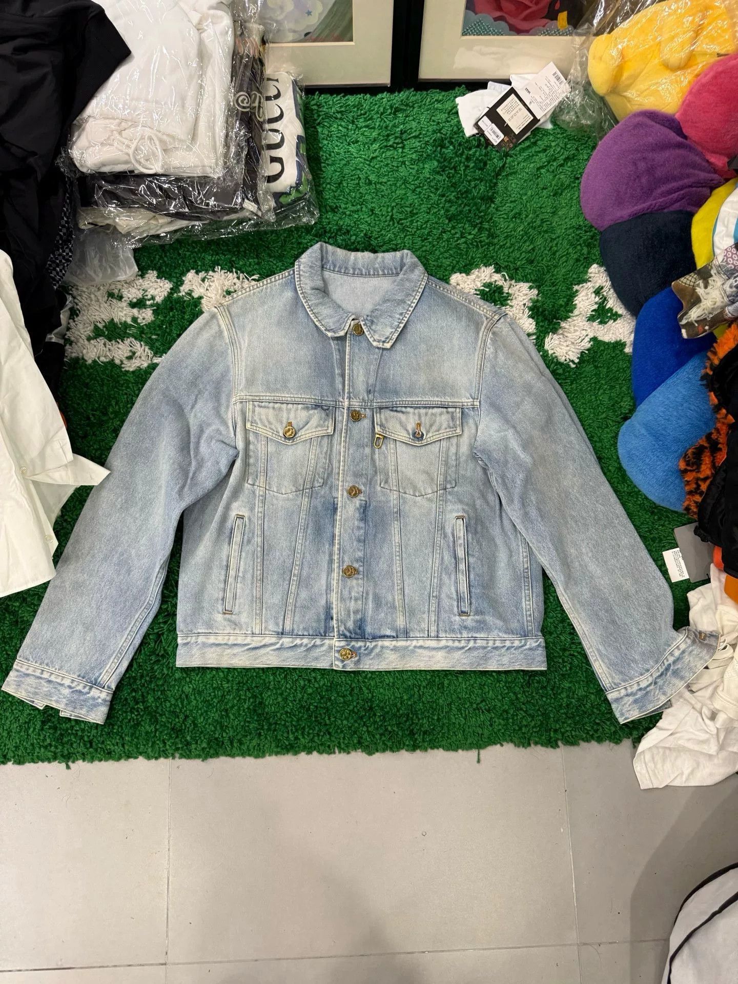 Louis Vuitton Louis Vuitton Blue Denim Jacket Size L Size US L / EU 52-54 / 3 - 4 Thumbnail