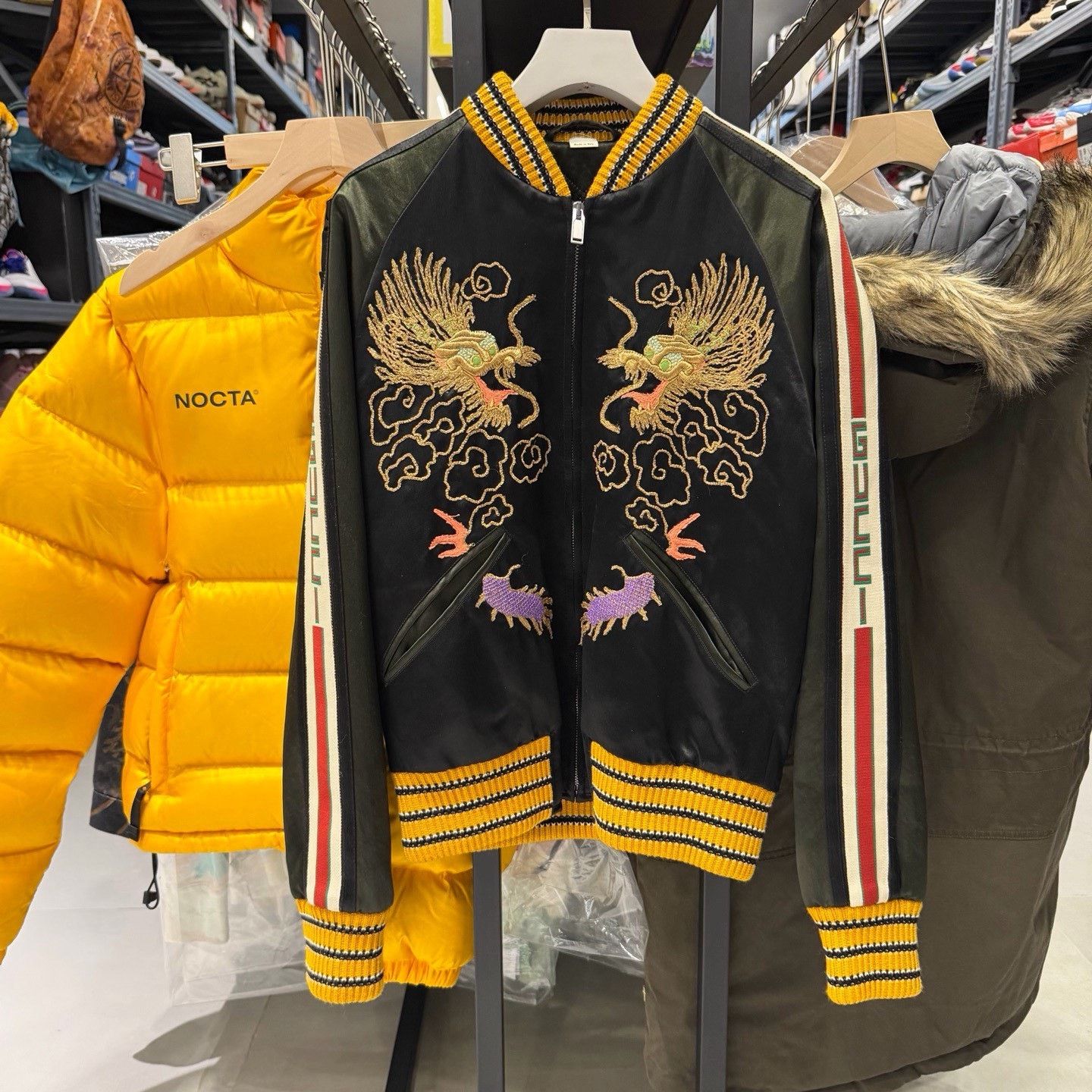 Gucci Gucci Embroidered Dragon Bomber Jacket Size S Size US S / EU 44-46 / 1 - 2 Thumbnail