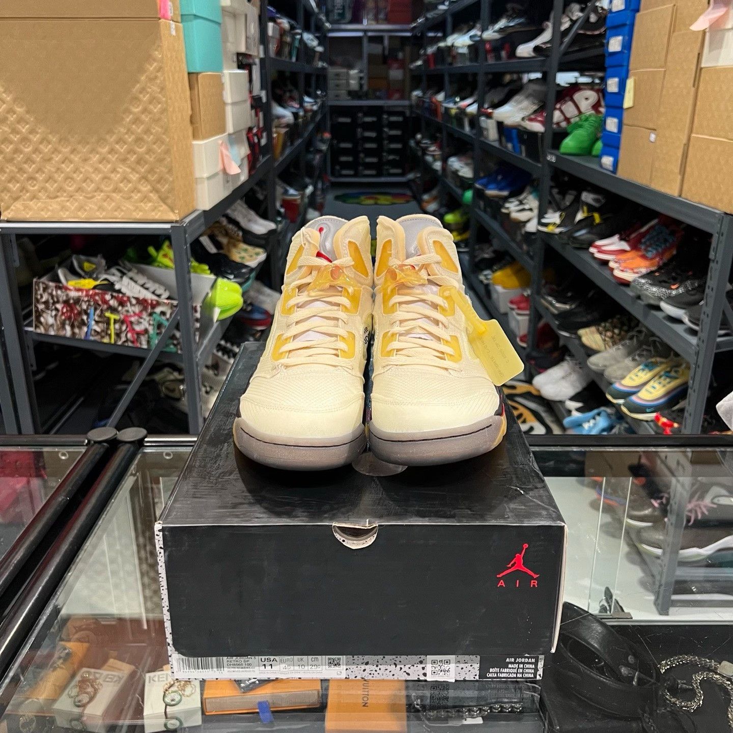 Nike Off-White x Nike Air Jordan 5 Sail Size 11 Size US 11 / EU 44 - 3 Thumbnail