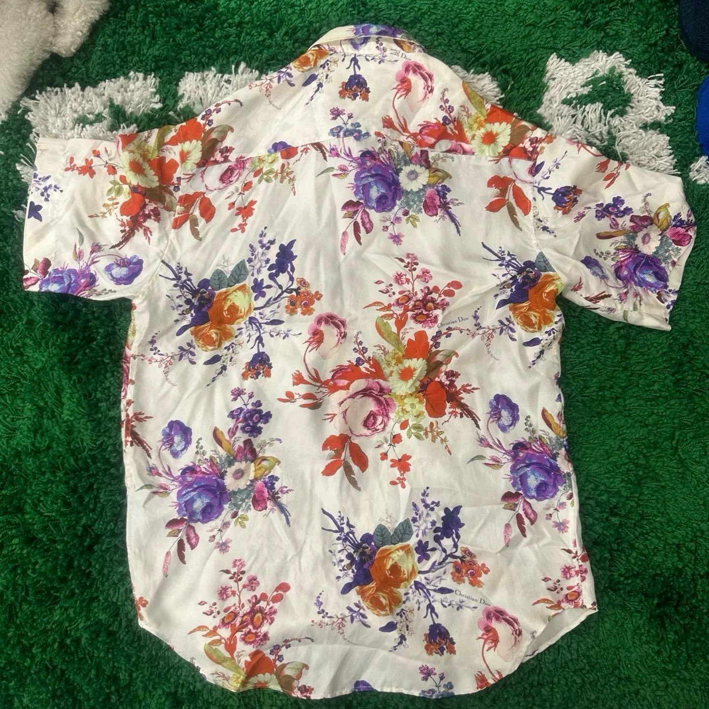 Dior Dior x KAWS Floral Silk Shirt Size 37 Size US S / EU 44-46 / 1 - 5 Thumbnail