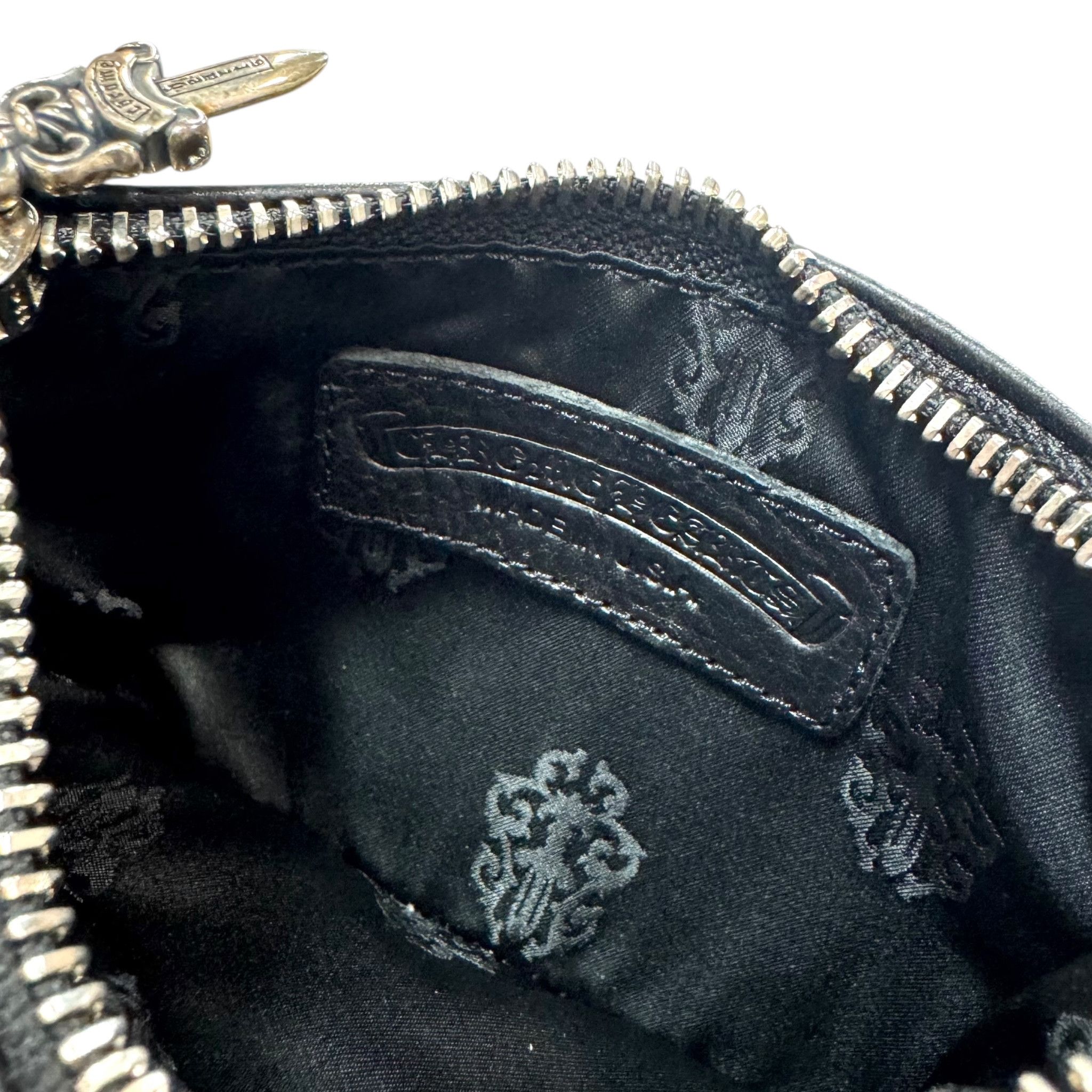 Chrome Hearts Wristlet Leather Cross Patch Wallet Black Size ONE SIZE - 7 Thumbnail