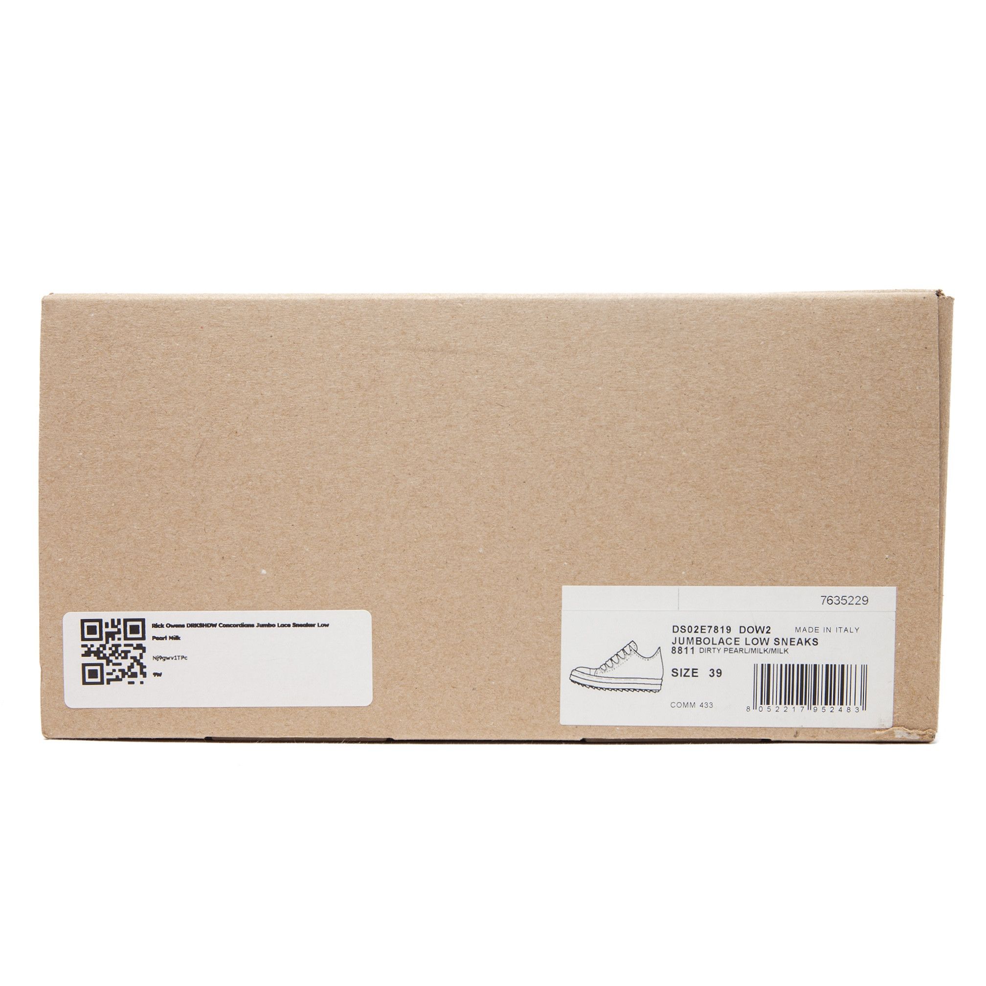 Rick Owens DRKSHDW Concordians Jumbo Lace Sneaker Low Pearl Milk Size US 9 / IT 39 - 10 Thumbnail