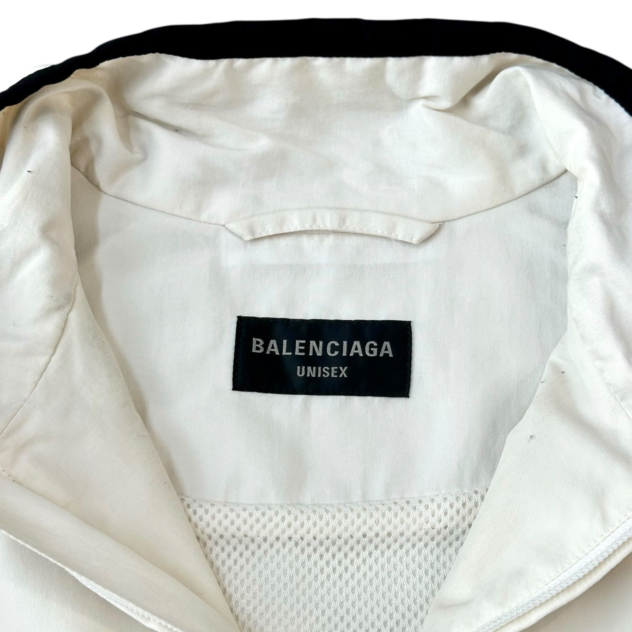 Balenciaga 3B Sports Icon Track Jacket Cream Blue Size US XXS / EU 40 - 4 Thumbnail