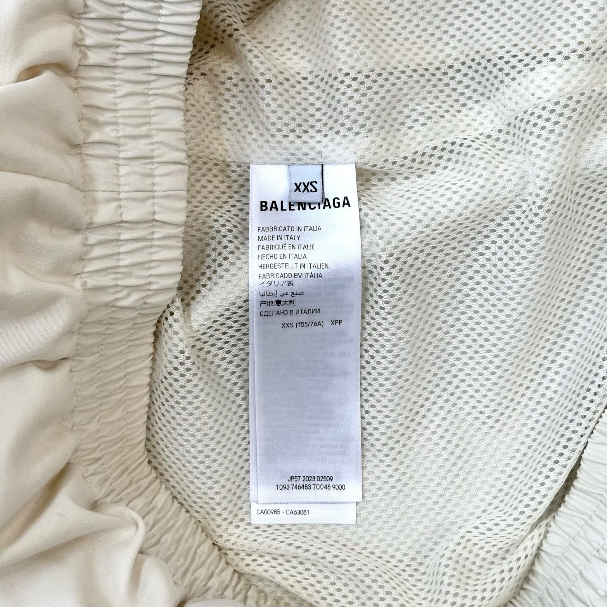 Balenciaga 3B Sports Icon Track Jacket Cream Blue Size US XXS / EU 40 - 5 Thumbnail