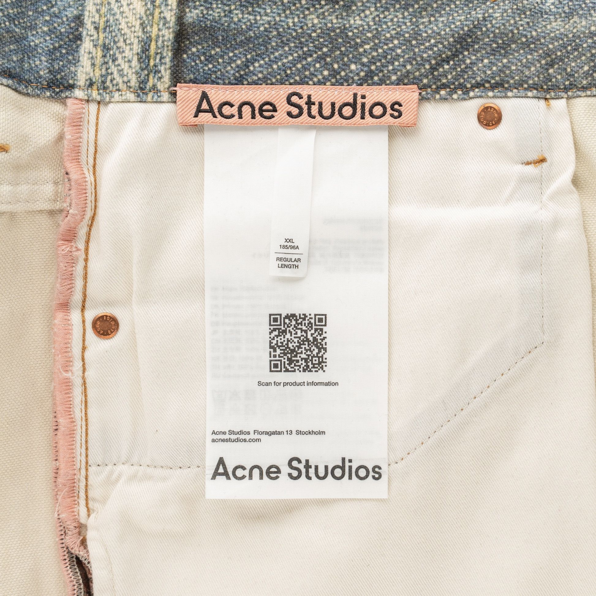 Acne Studios Tromp L'oeil Cowboy Printed Jeans Indigo Multi Size US 44 / EU 60 - 6 Thumbnail