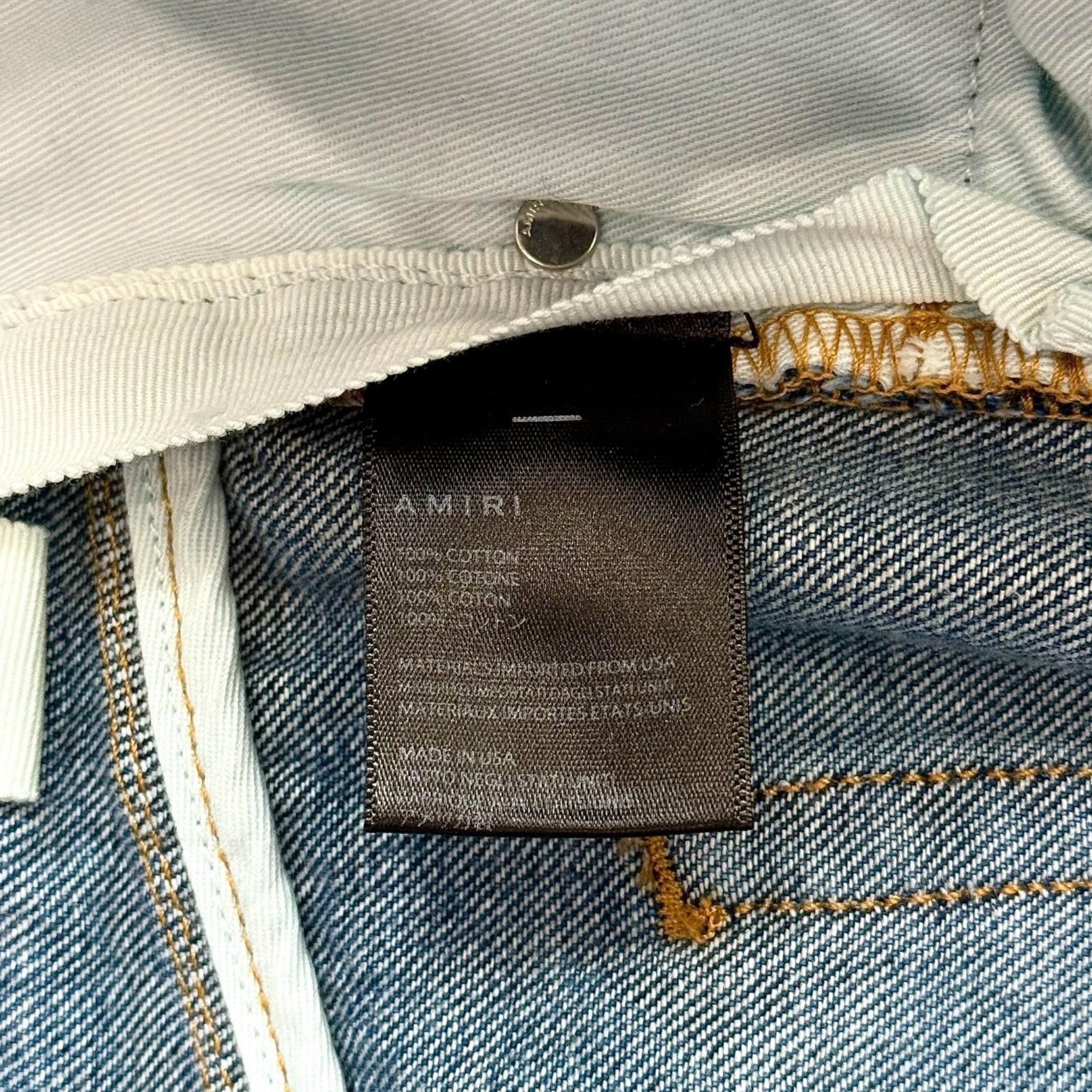 Amiri Amiri Baggy Wide Leg Jeans 70s Indigo Size US 34 / EU 50 - 5 Thumbnail