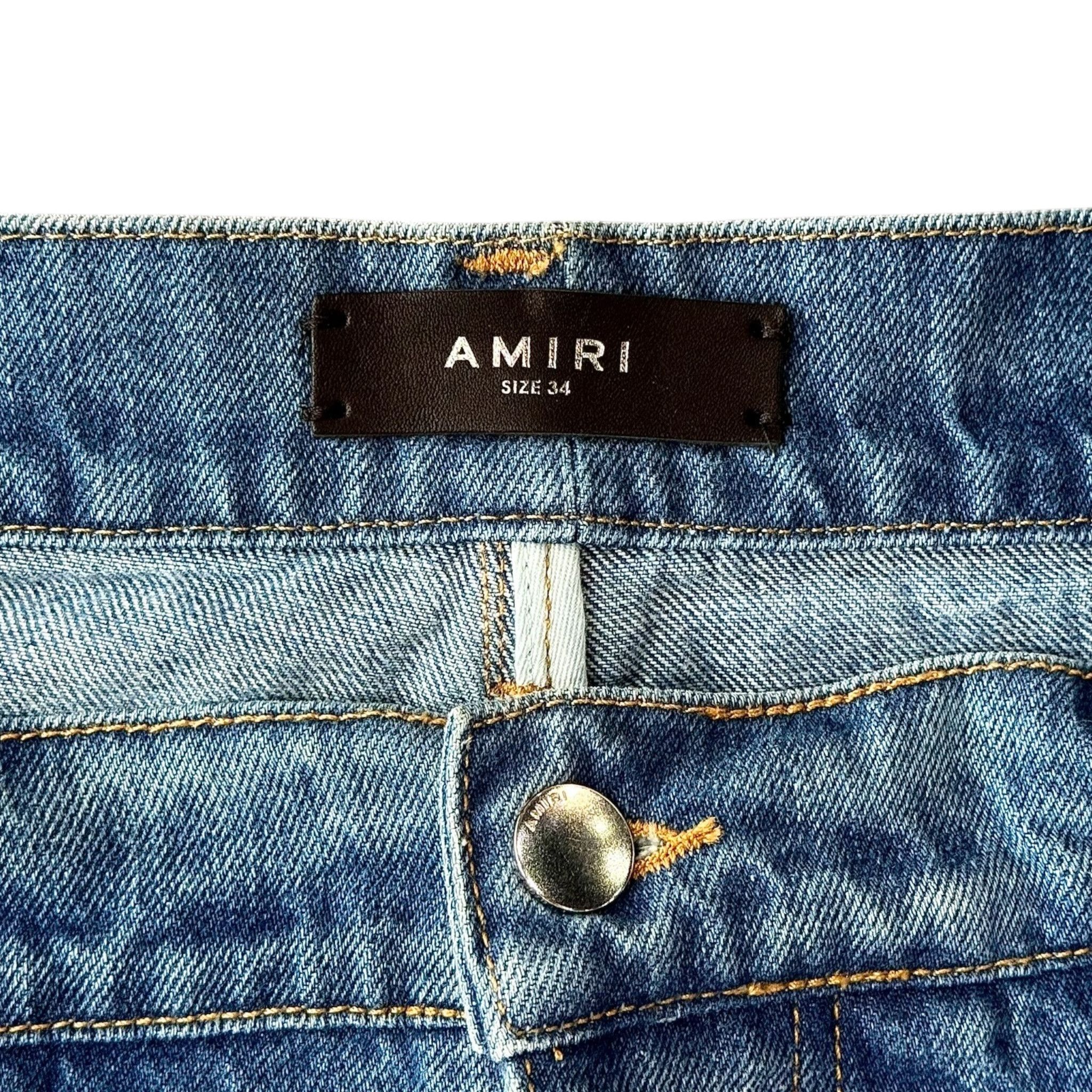 Amiri Amiri Baggy Wide Leg Jeans 70s Indigo Size US 34 / EU 50 - 3 Thumbnail
