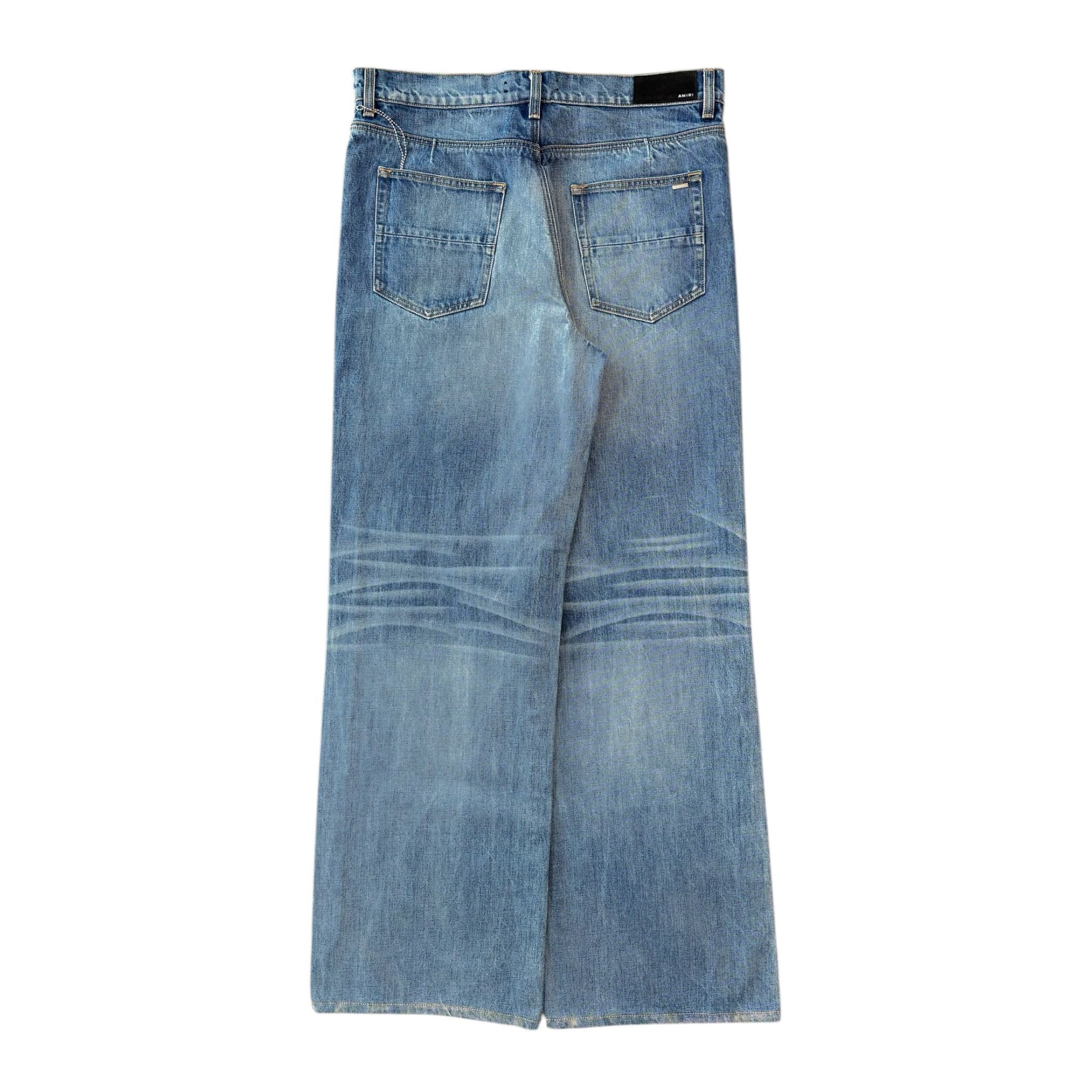 Amiri Amiri Baggy Wide Leg Jeans 70s Indigo Size US 34 / EU 50 - 2 Thumbnail