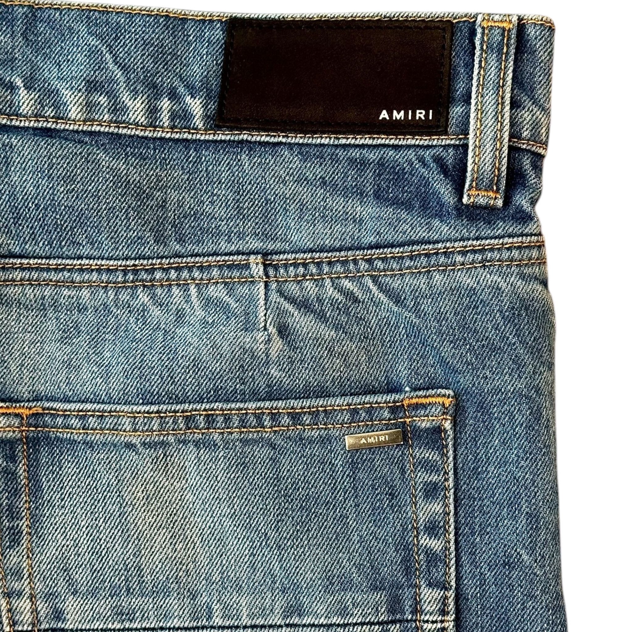 Amiri Amiri Baggy Wide Leg Jeans 70s Indigo Size US 34 / EU 50 - 4 Thumbnail